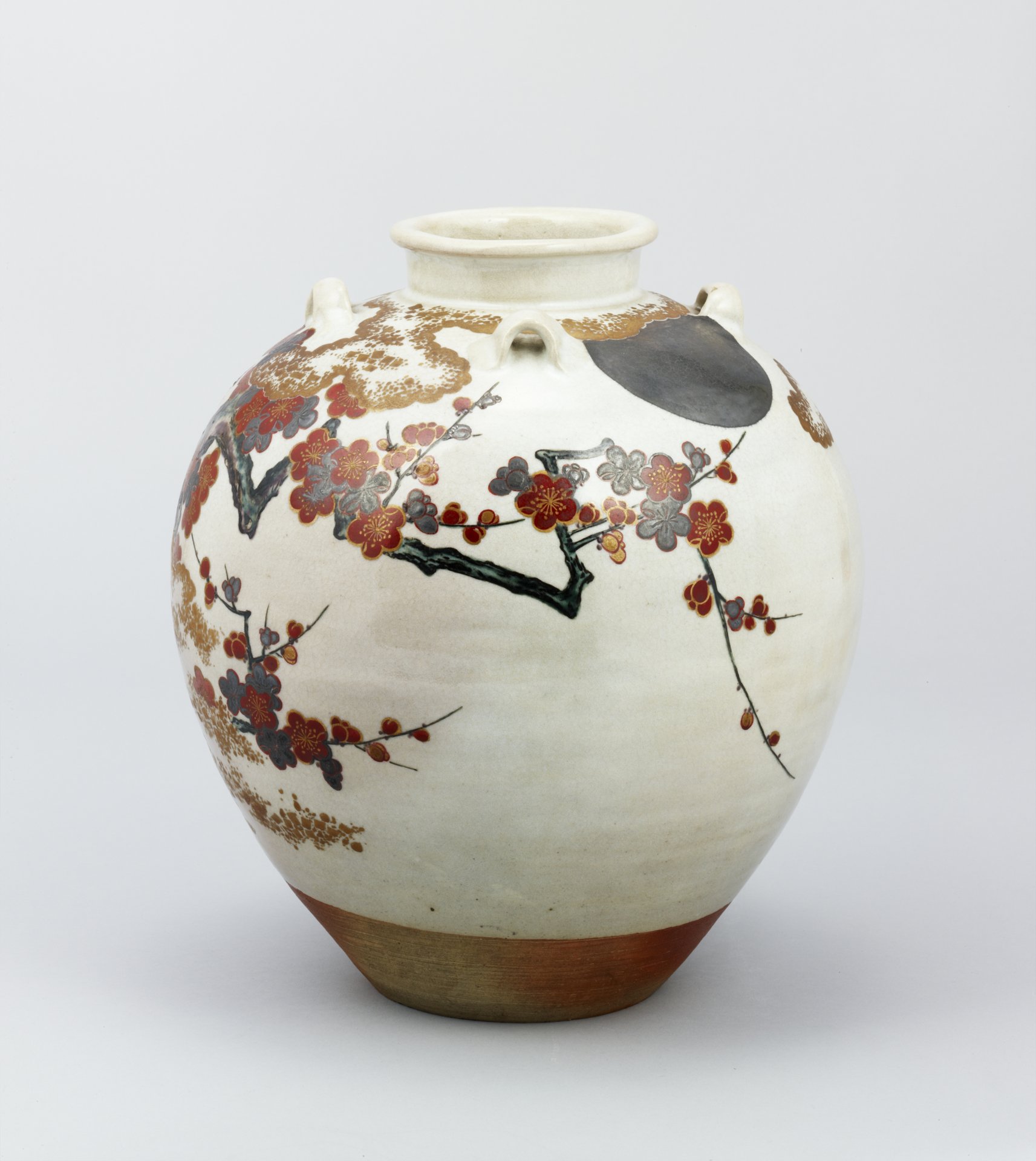 Jar for Tea Leaves with the Moon and Plum Blossoms